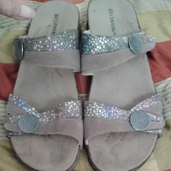 Romika Fidschi Colorful Dot New? Sandals Sz 41 - Picture 1 of 4